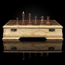 Шахматы "Стаунтон Элегант" из бивня мамонта