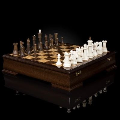 Шахматы Стаунтон из бивня мамонта
