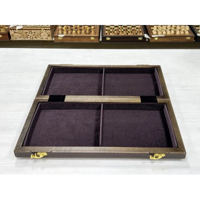 Шахматная доска складная Турнирная орех 4