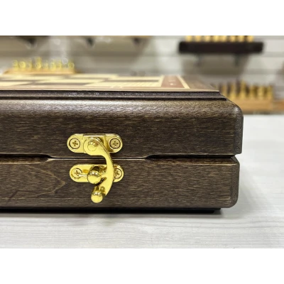 Шахматная доска складная Турнирная орех 4