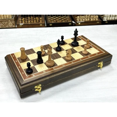 Шахматы этюд орех средние с утяжелением