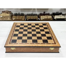 Шахматная доска ларец без фигур Эвкалипт 45 см