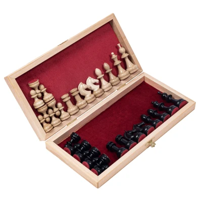 Шахматы деревянные интарсия с фигурами из бука с утяжелением