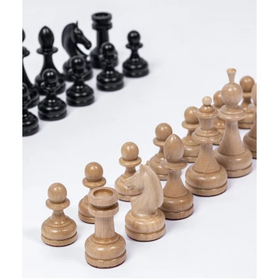 Шахматы деревянные интарсия с фигурами из бука с утяжелением