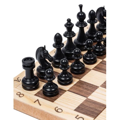 Шахматы деревянные интарсия с фигурами из бука с утяжелением