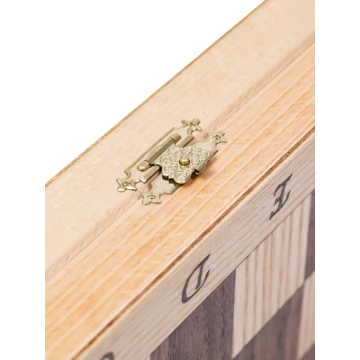 Шахматы деревянные интарсия с фигурами из бука с утяжелением