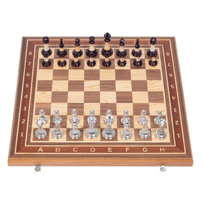 Шахматы турнирные с фигурами из композита Итальянский дизайн Люкс большие