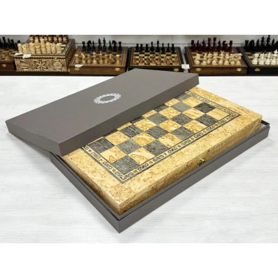 Шахматы эксклюзивные из карельской березы с фигурами Суприм