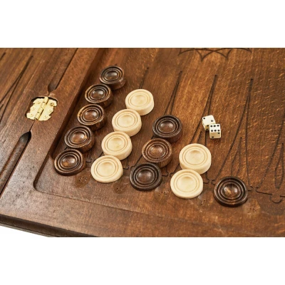 Нарды резные "Гладкие-2" 60, Ustyan