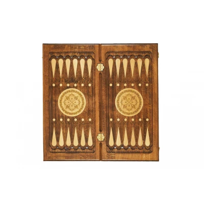 Нарды резные "Золотой Узор 5" 60, Mirzoyan