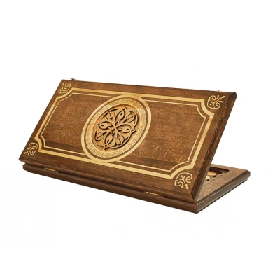 Нарды резные "Золотой Узор 5" 60, Mirzoyan