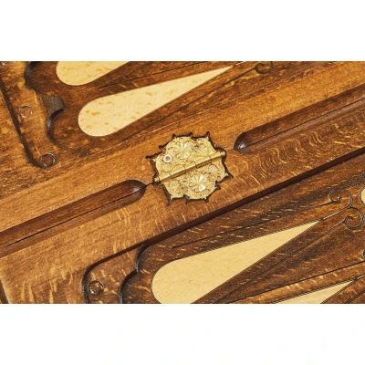 Нарды резные "Золотой Узор 5" 60, Mirzoyan