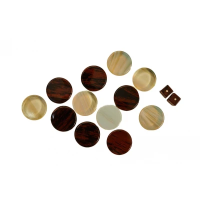 Набор фишек для нард из обсидиана, Haleyan