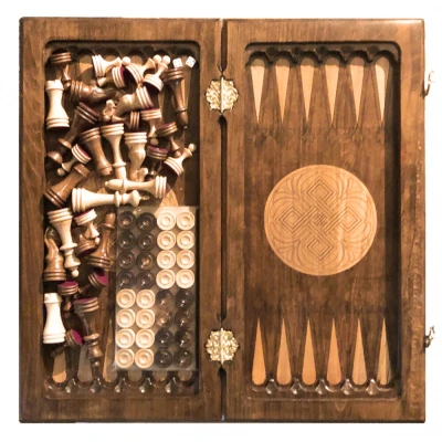 Шахматы + нарды "Олень" 50, Zakaryan