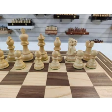 Шахматы Гамбит деревянные из ореха большие 50 на 50 см