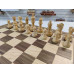Шахматы профессиональные с утяжеленными фигурами Эндшпиль из самшита и ореха большие