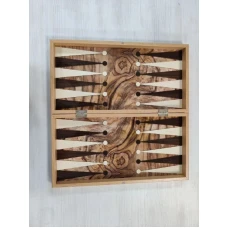 Шахматы + нарды клен презент на доске олива