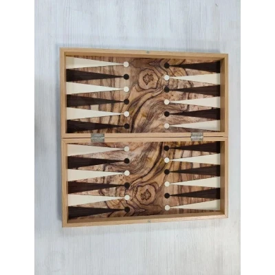 Шахматы + нарды клен презент на доске олива