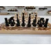 Шахматы + нарды клен презент на доске олива