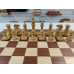 Шахматы турнирные Королевский Стаунтон с утяжелением доска 50 на 50 см красное дерево
