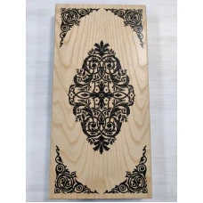 Нарды подарочные восточный орнамент из бука большие 60 см с полем для шашек