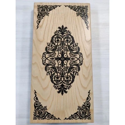 Нарды подарочные восточный орнамент из бука большие 60 см с полем для шашек