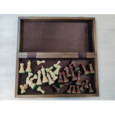 Шахматы деревянные Стаунтон с утяжелением из ореха и ясеня 50 на 50 см большие