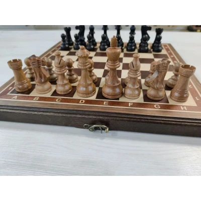 Шахматы турнирные из ореха 40 на 40 см с утяжеленными фигурами стаунтон