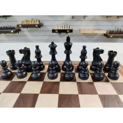 Шахматы турнирные из ореха 40 на 40 см с утяжеленными фигурами стаунтон