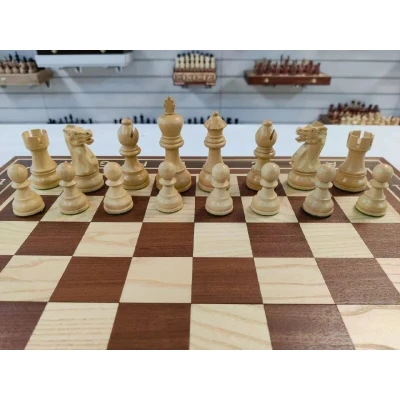 Шахматы деревянные Эндшпиль красное дерево большие 50 на 50 см 