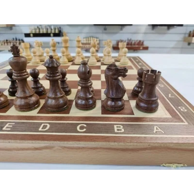 Шахматы деревянные Эндшпиль красное дерево большие 50 на 50 см 