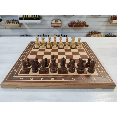 Шахматы деревянные Эндшпиль красное дерево большие 50 на 50 см 