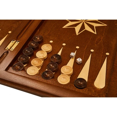 Нарды резные "Звезда 2" 60, Haleyan