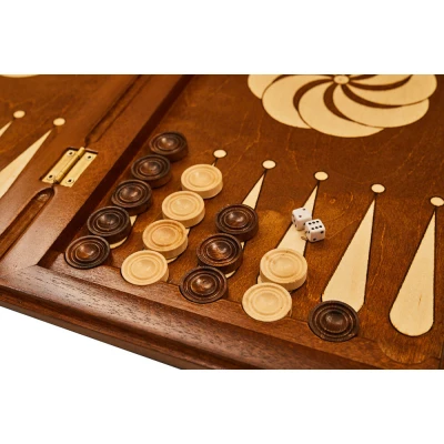 Нарды резные "Бесконечность 3" 60, Haleyan