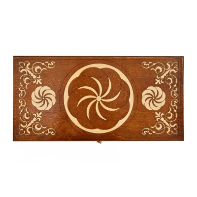 Нарды резные "Бесконечность 3" 60, Haleyan