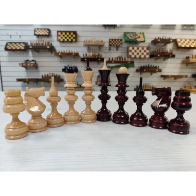 Шахматные фигурыдеревянные Точенка липа без доски ручной работы