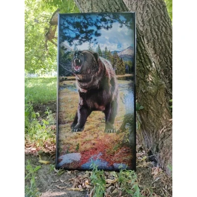 Нарды деревянные Медвежий оскал большие 60 на 60 см