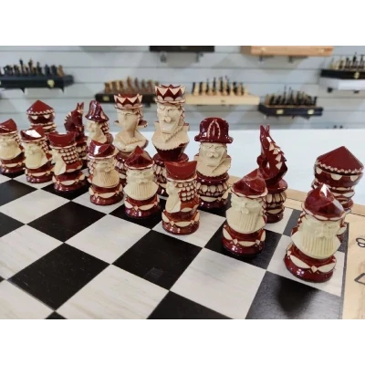 Шахматы резные ручной работы Матросы