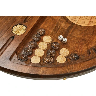 Шахматы + нарды резные "Аревик" 60, Mkhitaryan