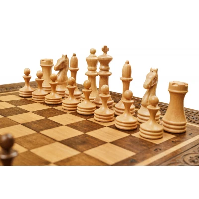 Шахматы + нарды резные "Наира" 50, Mkhitaryan