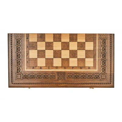 Шахматы + нарды резные "Наира" 50, Mkhitaryan