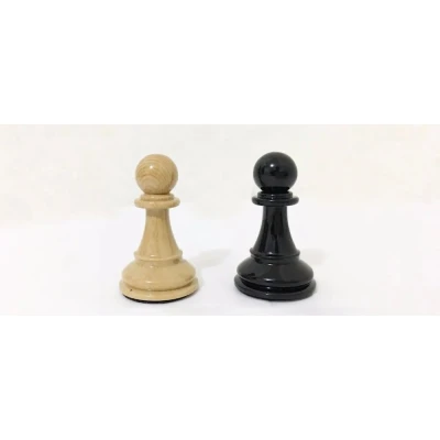 Шахматные фигуры Стаунтон композит черные большие без доски