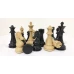 Шахматные фигуры Стаунтон композит черные большие без доски