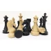 Шахматные фигуры Стаунтон композит черные большие без доски