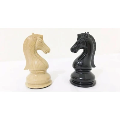 Шахматные фигуры Стаунтон композит черные большие без доски