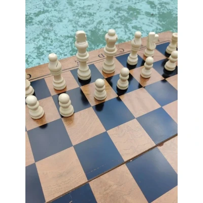 Шахматы-нарды-шашки классические эконом доска 39х39 см