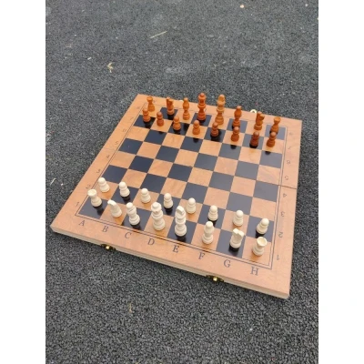 Шахматы-нарды-шашки классические эконом доска 39х39 см