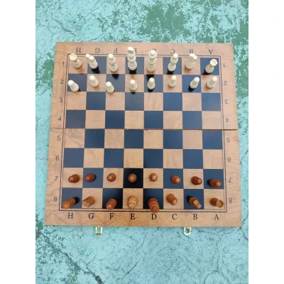Шахматы-нарды-шашки классические эконом доска 39х39 см