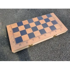 Шахматы-нарды-шашки классические эконом доска 39х39 см