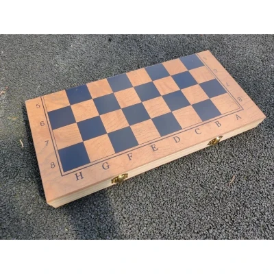 Шахматы-нарды-шашки классические эконом доска 39х39 см